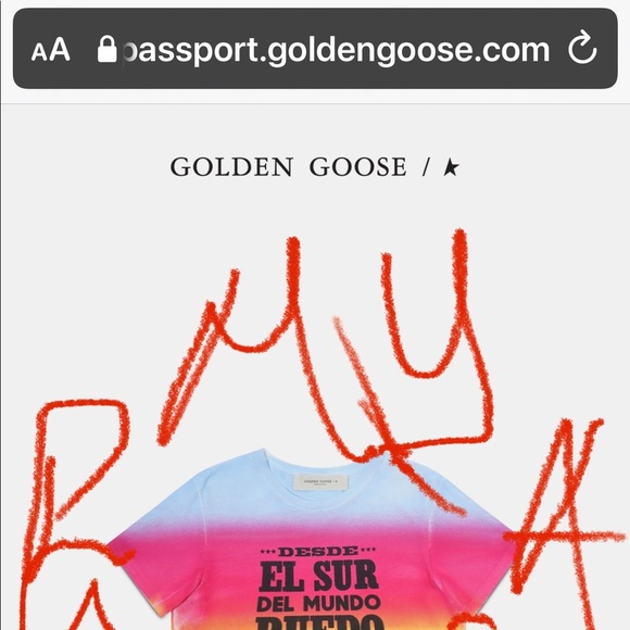 Golden Goose Ania tye dye El Sur del Mundo T Shirt Small NWT. - Picture 14 of 16